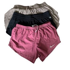 3 pairs Womens Running Athletic Shorts Joy Lab Nike and Hurley Small